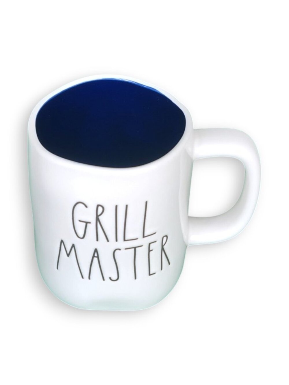 Rae Dunn Grill Master White 16oz Large Handmade Mug
